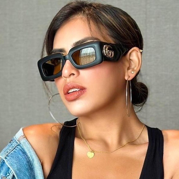 NWT GUCCI GG0816S - 001 LEATHER SUNGLASSES - Picture 14 of 16